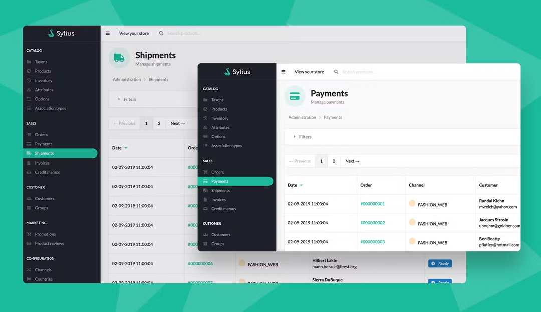 e-commerce Sylius