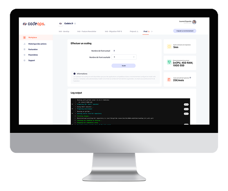 Codeops - scaling
