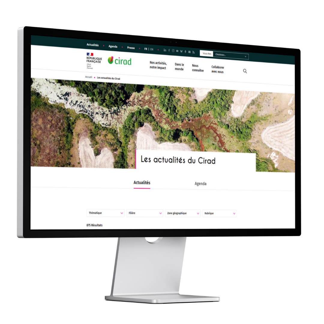 Mockup site Cirad
