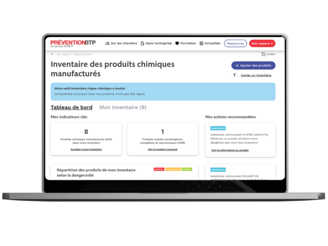 Page d'accueil de l'OPPBTP